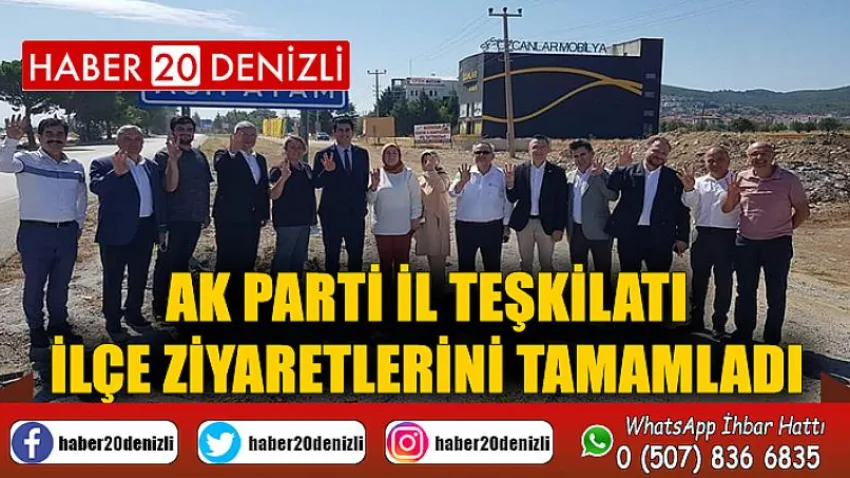 AK Parti İl Teşkilatı ilçe ziyaretlerini tamamladı