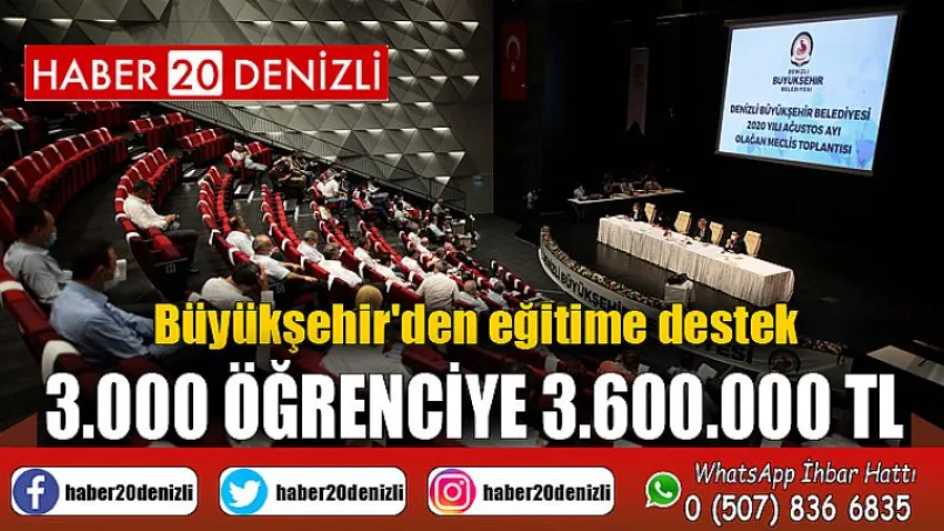 Büyükşehir'den eğitime destek