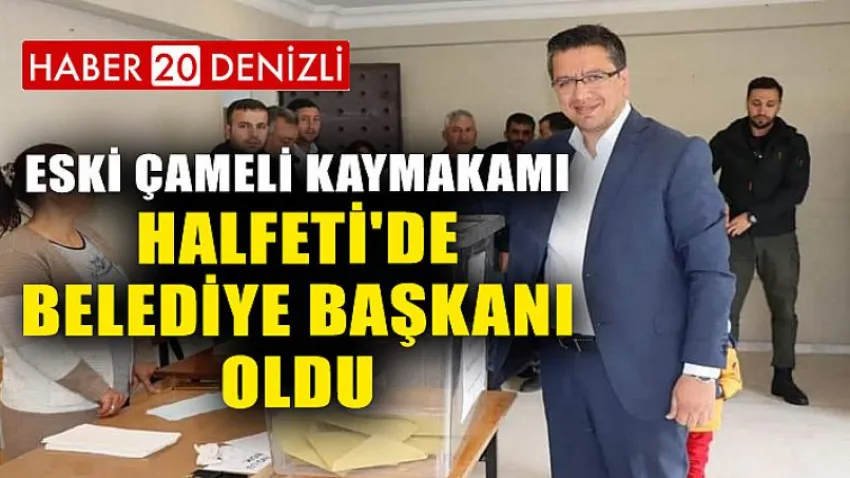 Eski Çameli Kaymakamı Halfeti'de Belediye Başkanı Oldu