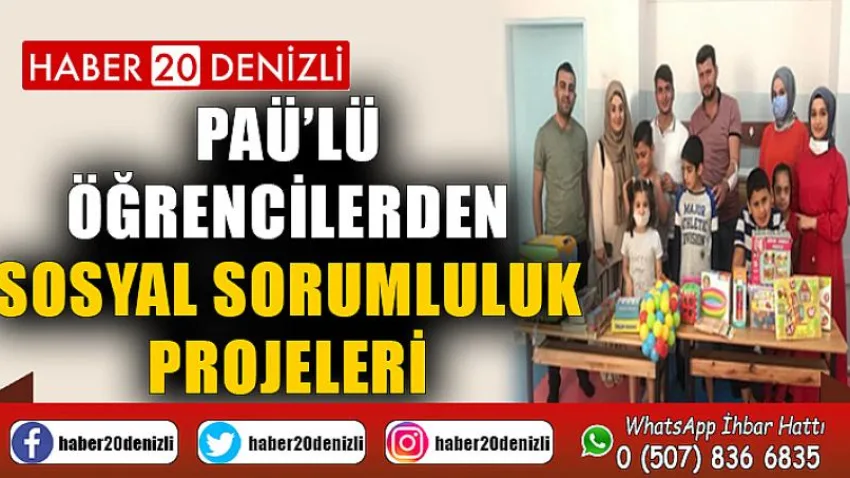 PAÜ’lü Öğrencilerden Sosyal Sorumluluk Projeleri