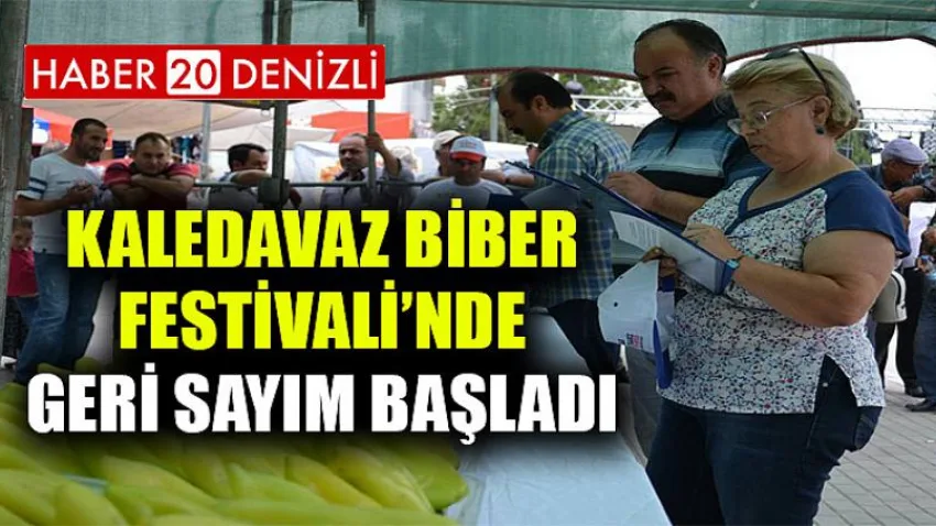 Kaledavaz Biber Festivalinde Geri Sayım Başladı