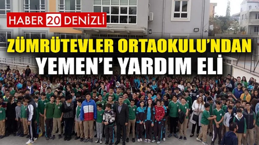 Zümrütevler Ortaokulu’ndan Yemen’e Yardım Eli