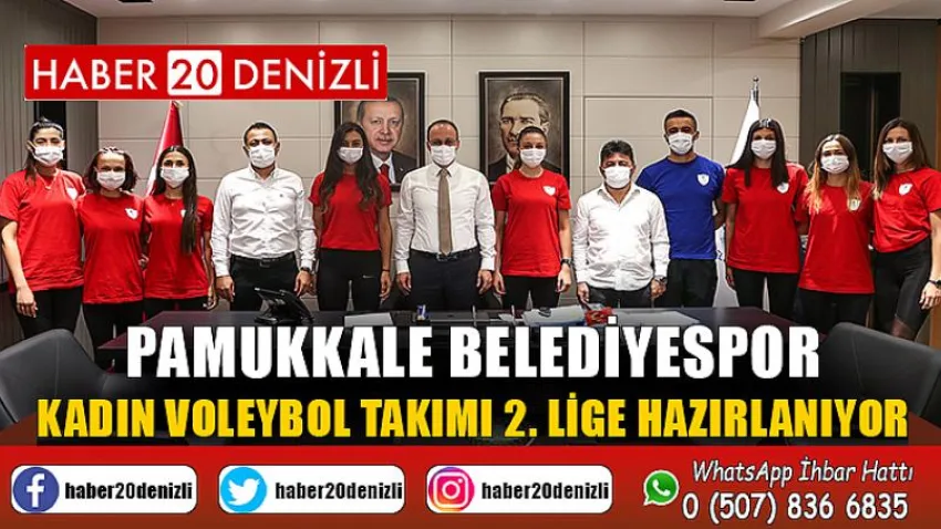 Pamukkale Belediyespor Kadın Voleybol Takımı 2. Lige hazırlanıyor