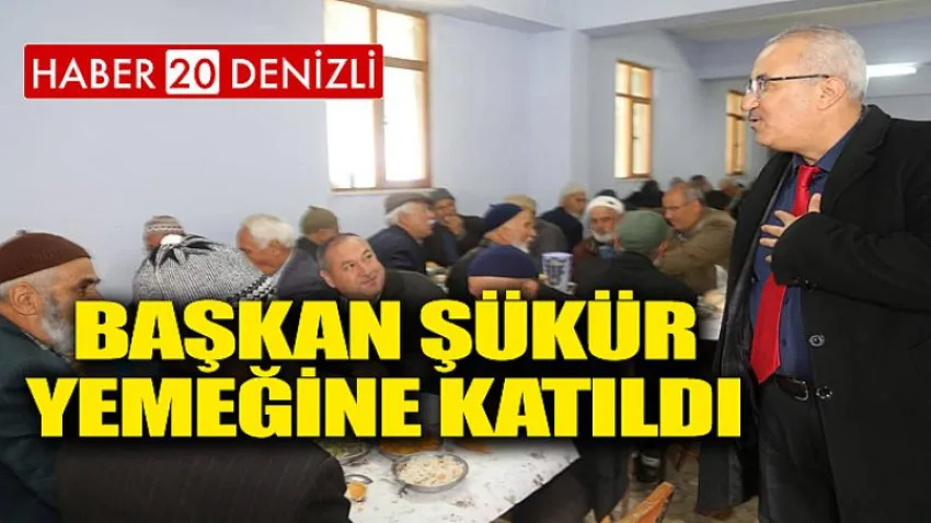 Şükür Yemeğine Katıldı