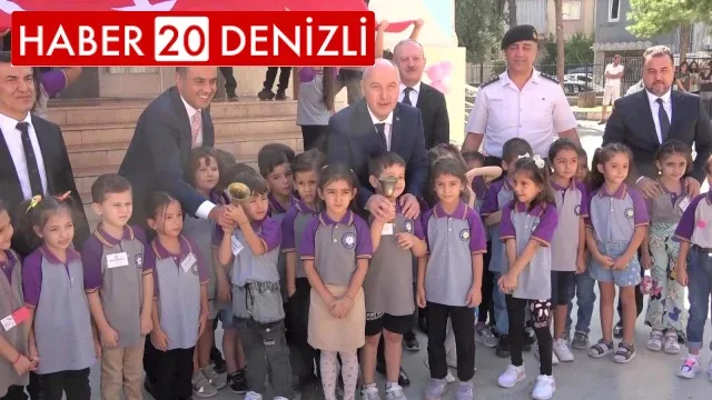 Denizli'de ilk ders zilini Vali Coşkun çaldı