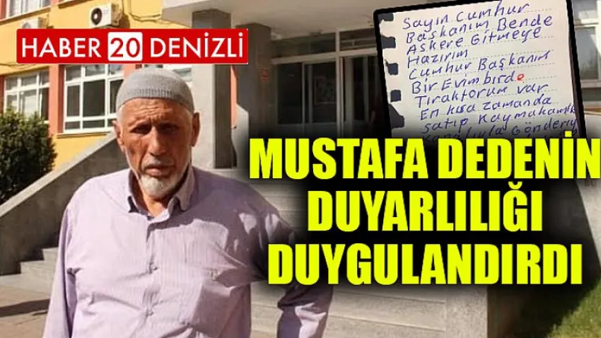 Mustafa Dedenin Duyarlılığı Duygulandırdı