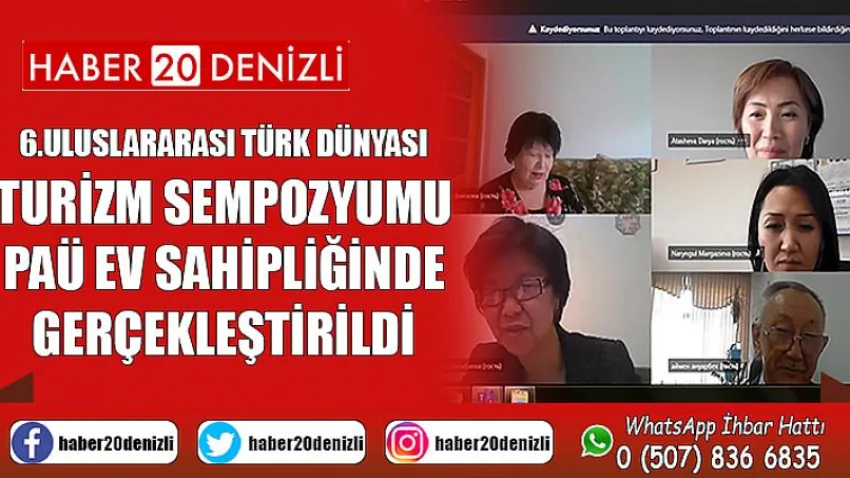 6.Uluslararası Türk Dünyası Turizm Sempozyumu PAÜ Ev Sahipliğinde Gerçekleştirildi