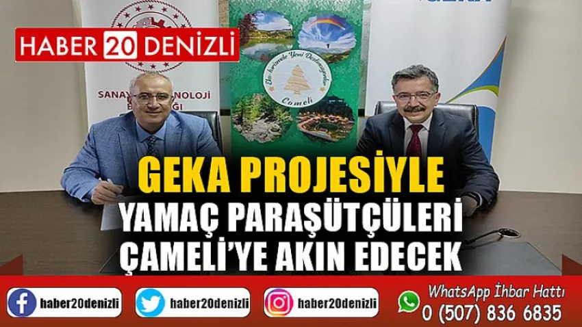 GEKA projesiyle yamaç paraşütçüleri Çameli’ye akın edecek