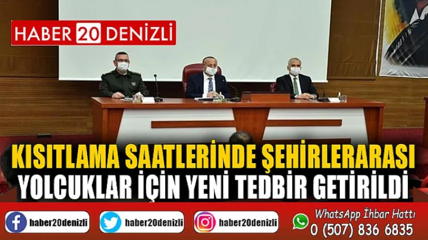 Kısıtlama saatlerinde şehirlerarası yolcuklar için yeni tedbir getirildi