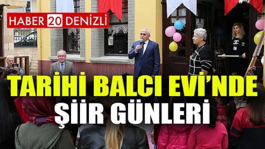 Tarihi Balcı Evi’nde şiir günleri