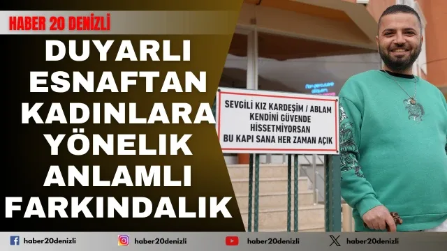 Duyarlı esnaftan kadınlara yönelik anlamlı farkındalık
