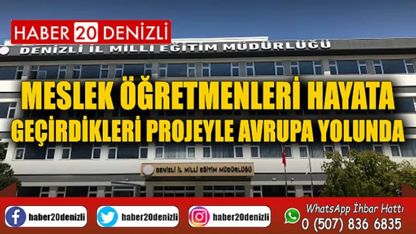 Meslek öğretmenleri hayata geçirdikleri projeyle Avrupa yolunda