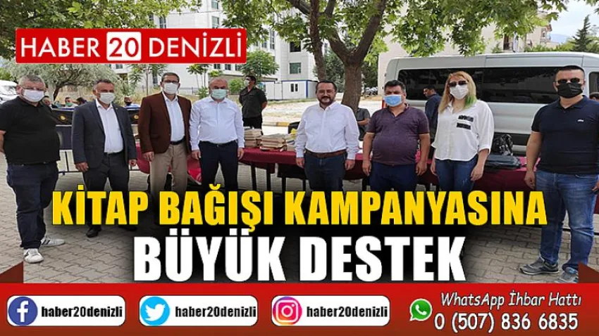 Kitap bağışı kampanyasına büyük destek