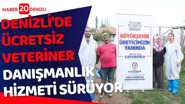 Denizli'de ücretsiz veteriner danışmanlık hizmeti sürüyor
