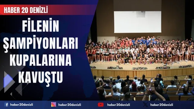 Filenin şampiyonları kupalarına kavuştu