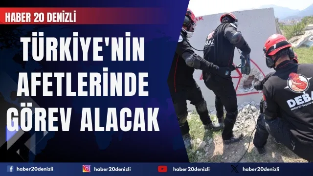 Denizli Büyükşehir’in gönüllü ekibi artık Türkiye'nin afetlerinde görev alacak