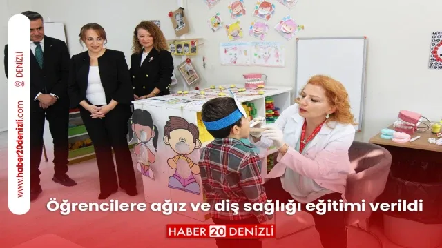 Öğrencilere ağız ve diş sağlığı eğitimi verildi