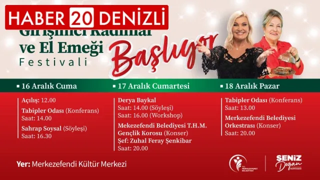 Girişimci Kadınlar ve El Emeği Festivali Başlıyor