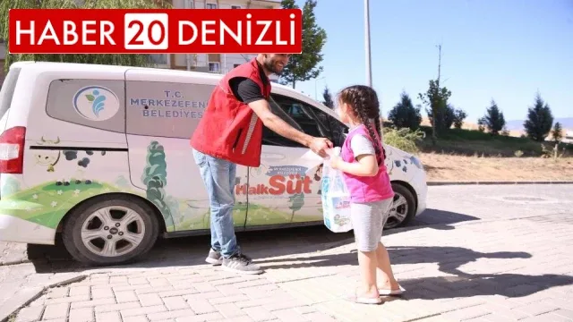 Merkezefendi ilçesinde çocuklara 3 yılda 1 milyon litre süt ulaştırıldı