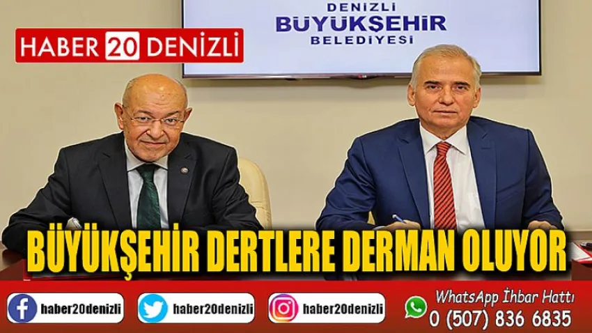 Büyükşehir dertlere derman oluyor