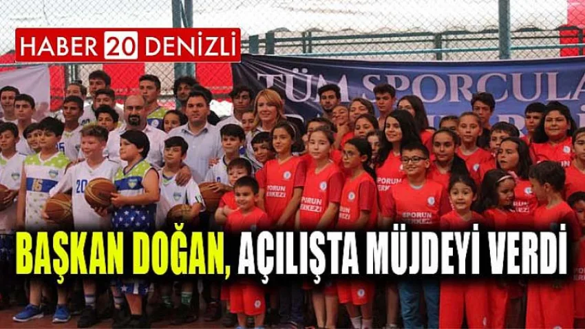 Başkan Doğan, Açılışta Müjdeyi Verdi