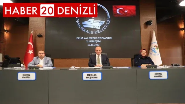 Pamukkale Belediyesi’nin 2023 bütçesi 1,25 milyar lira olarak belirlendi