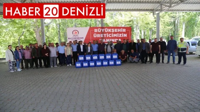 Denizlili alabalık yetiştiricilerine dezenfektan dağıtımı yapıldı