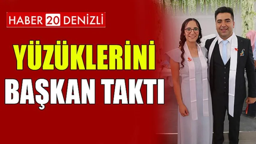 Yüzüklerini Başkan Taktı