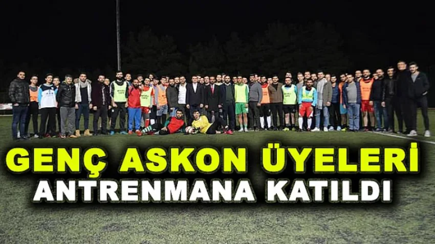 Genç Askon Üyeleri Antrenmana Katıldı