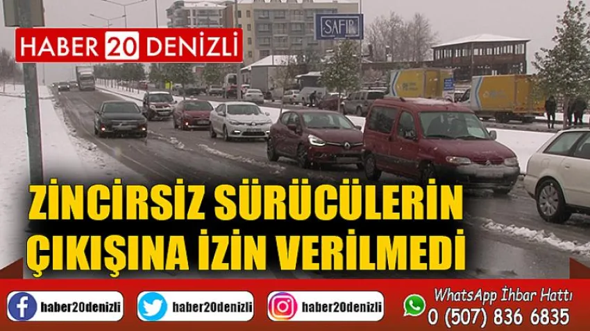 Zincirsiz sürücülerin çıkışına izin verilmedi