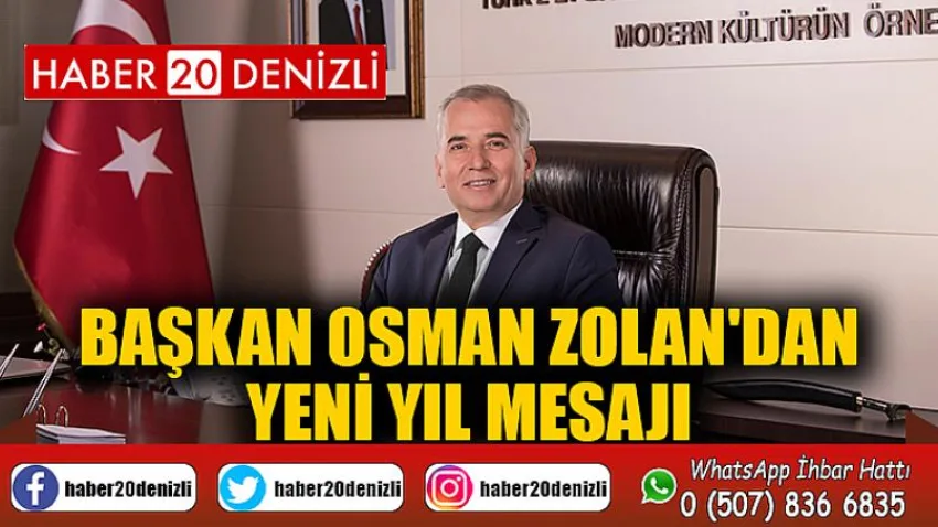 Başkan Osman Zolan'dan yeni yıl mesajı