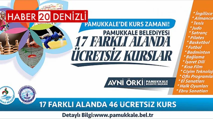 Pamukkale’de Kurs Zamanı