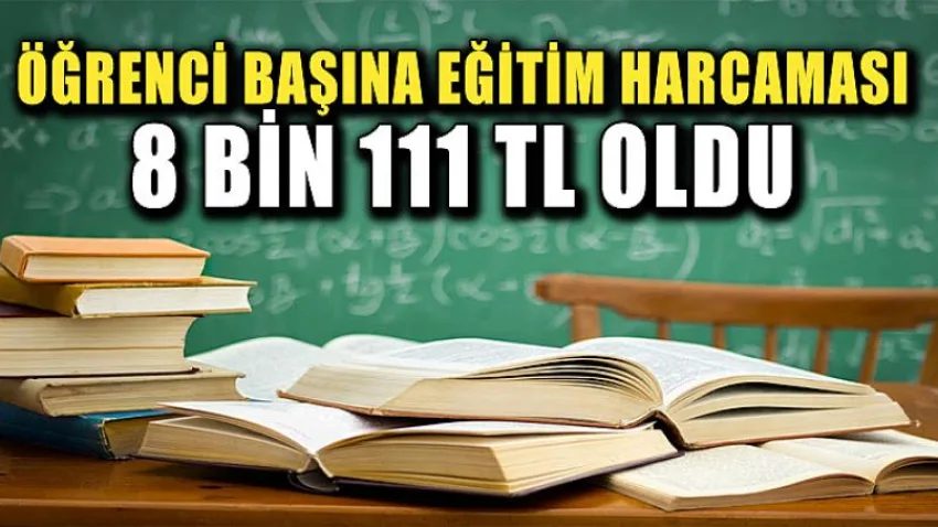 Öğrenci Başına Eğitim Harcaması 8 Bin 111 Tl Oldu
