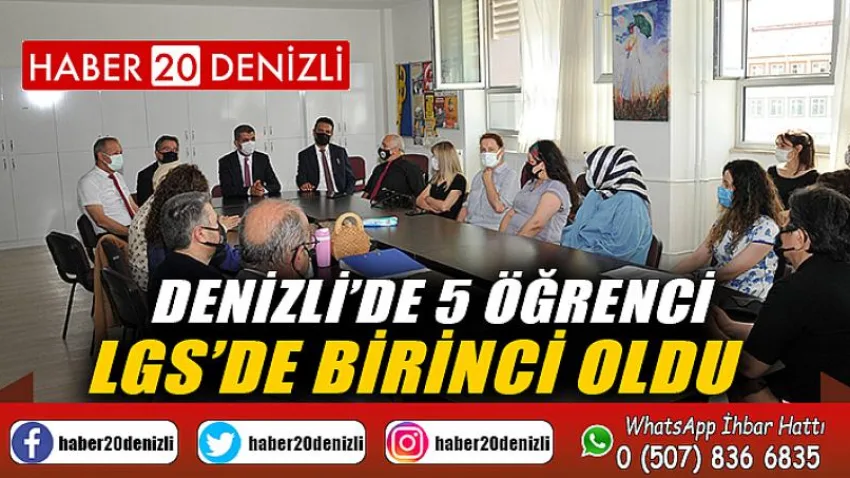 Denizli’de 5 öğrenci LGS’de birinci oldu