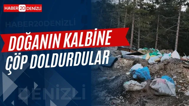 Doğanın kalbine çöp doldurdular