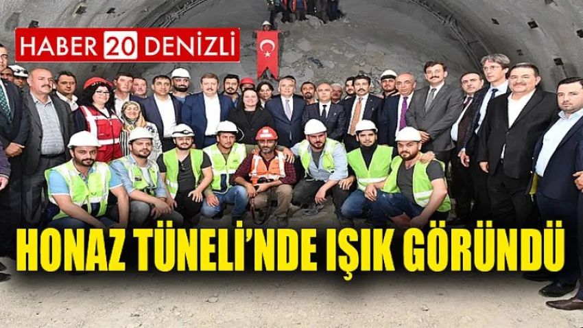 Honaz Tüneli’nde Işık Göründü