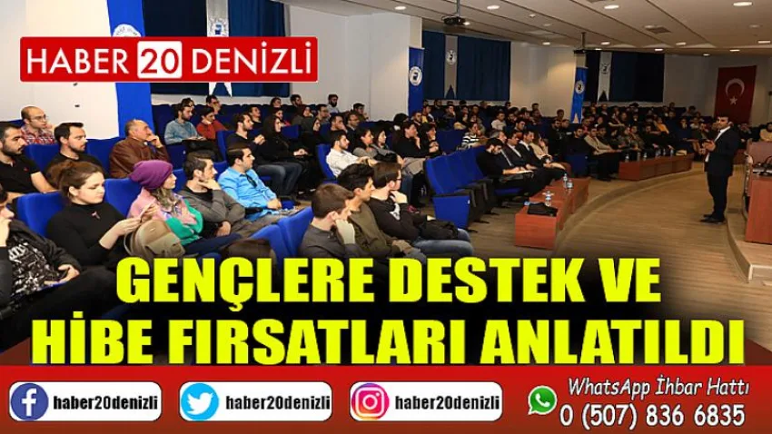 Gençlere destek ve hibe fırsatları anlatıldı