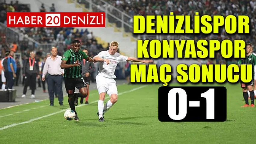 Denizlispor - Konyaspor maç sonucu: 0-1