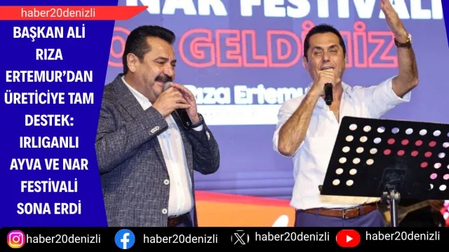 Başkan Ali Rıza Ertemur’dan Üreticiye Tam Destek: Irlıganlı Ayva ve Nar Festivali Sona Erdi