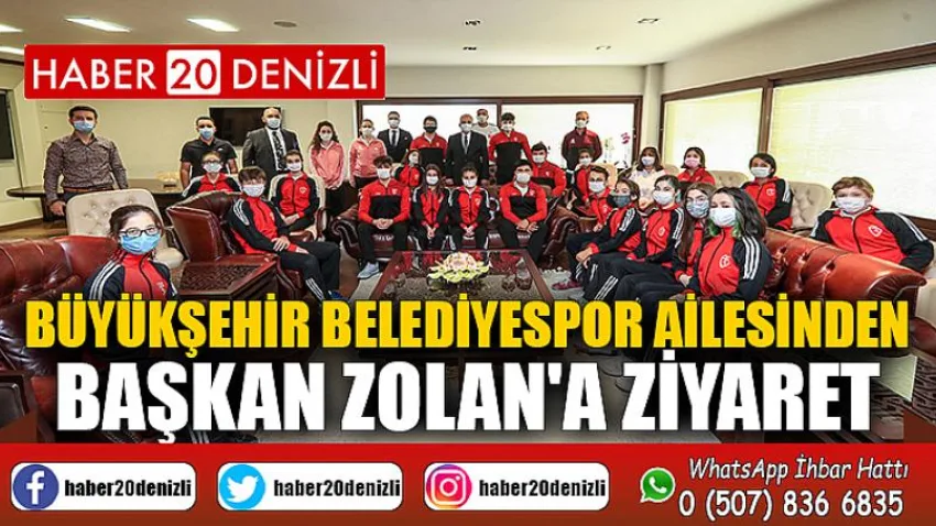 Büyükşehir Belediyespor ailesinden Başkan Zolan'a ziyaret