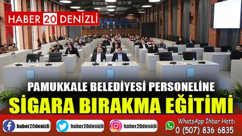Pamukkale Belediyesi Personeline Sigara Bırakma Eğitimi