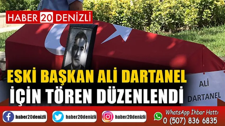 Eski Başkan Ali Dartanel için tören düzenlendi