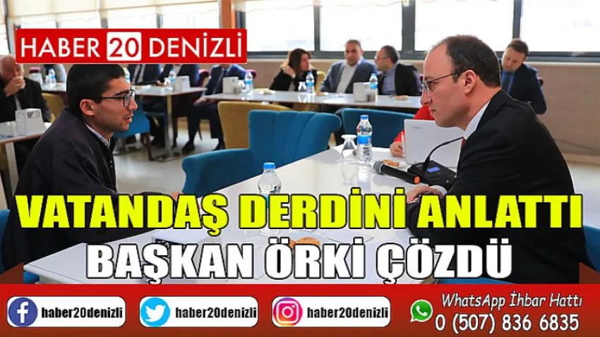Vatandaş Derdini Anlattı, Başkan Örki Çözdü