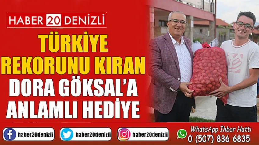 Türkiye Rekorunu Kıran Dora Göksal’a Anlamlı Hediye