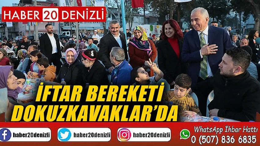 İftar bereketi Dokuzkavaklar’da