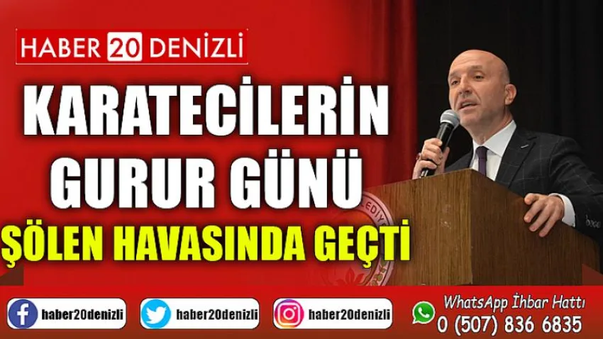 Karatecilerin gurur günü şölen havasında geçti