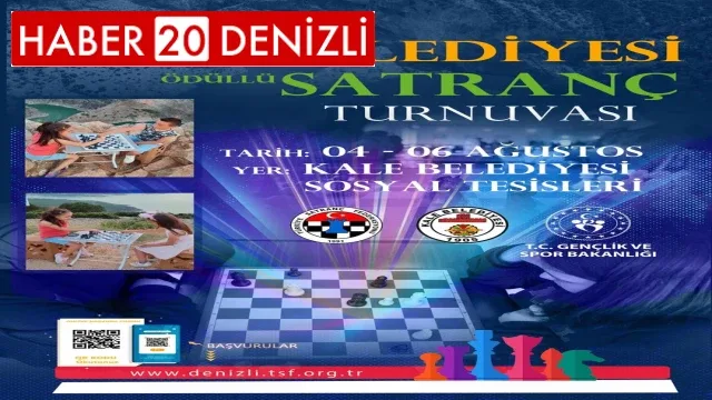 Kale'de 4-6 Ağustos 2023 tarihlerinde ödüllü SATRANÇ TURNUVASI yapılacak
