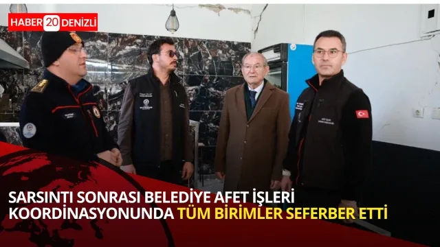 Denizli’nin Buldan ilçesinde meydana gelen deprem sonrası tüm birimler harekete geçti
