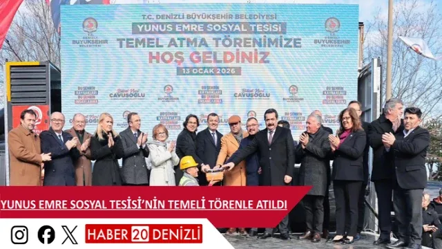 Yunus Emre Sosyal Tesisi’nin temeli törenle atıldı