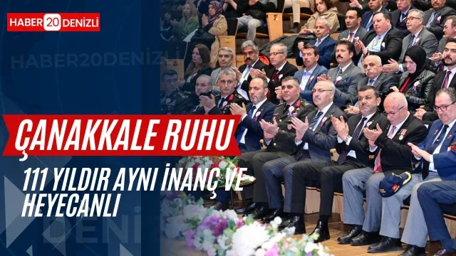 ​18 Mart Şehitleri Anma Günü ve Çanakkale Zaferi'nin 111. yıl dönümü Denizli'de